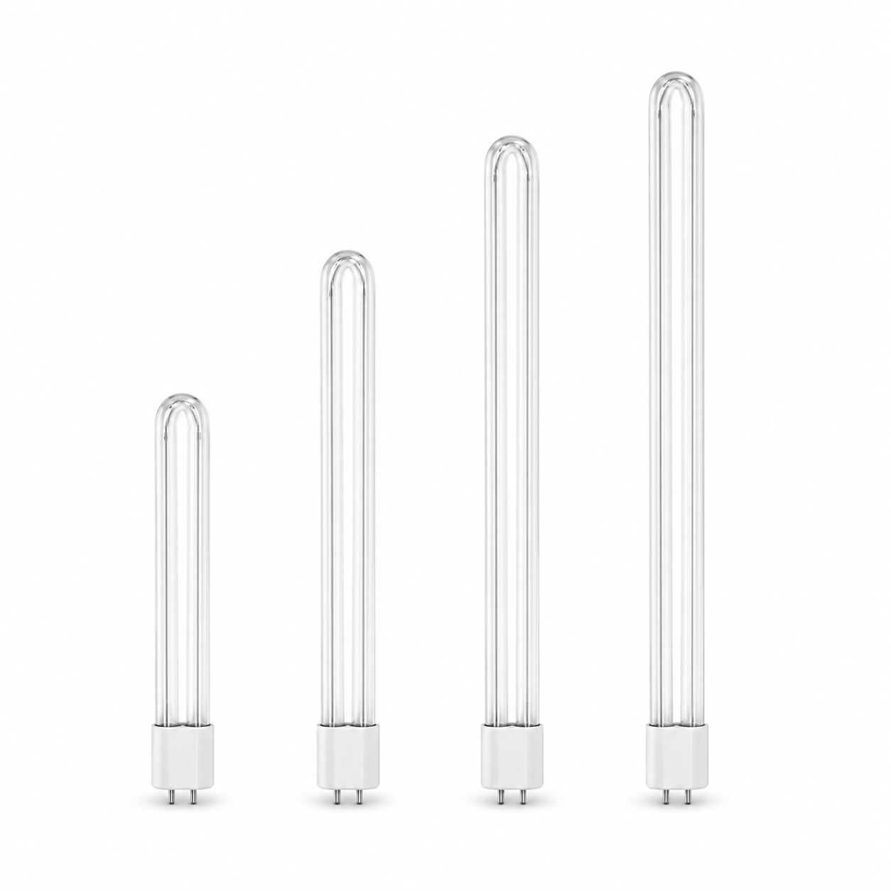 Hot cathode U-shaped UV lamp models for industrial exhaust treatment