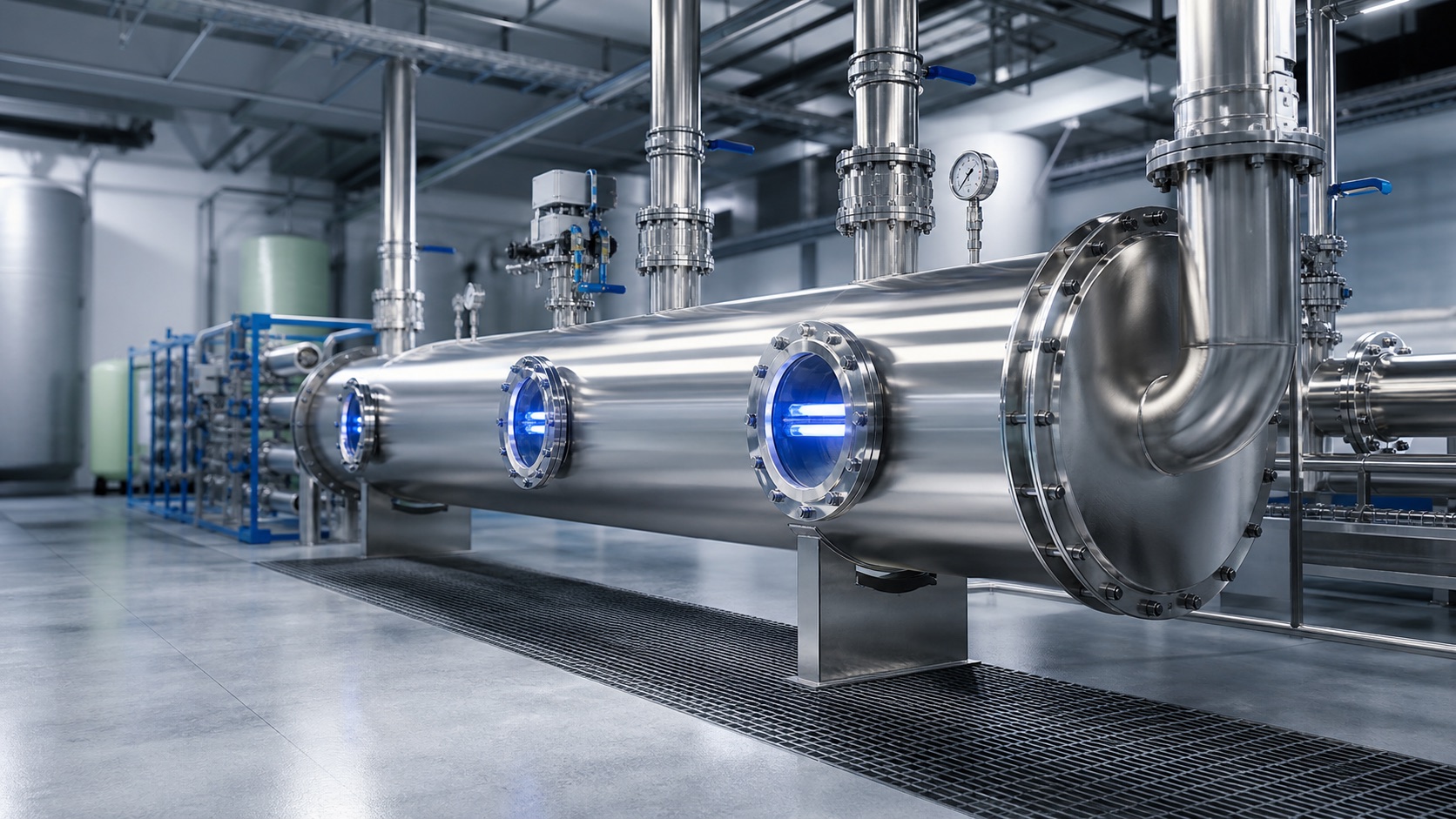 Amalgam UV lamp for high-flow industrial water treatment system