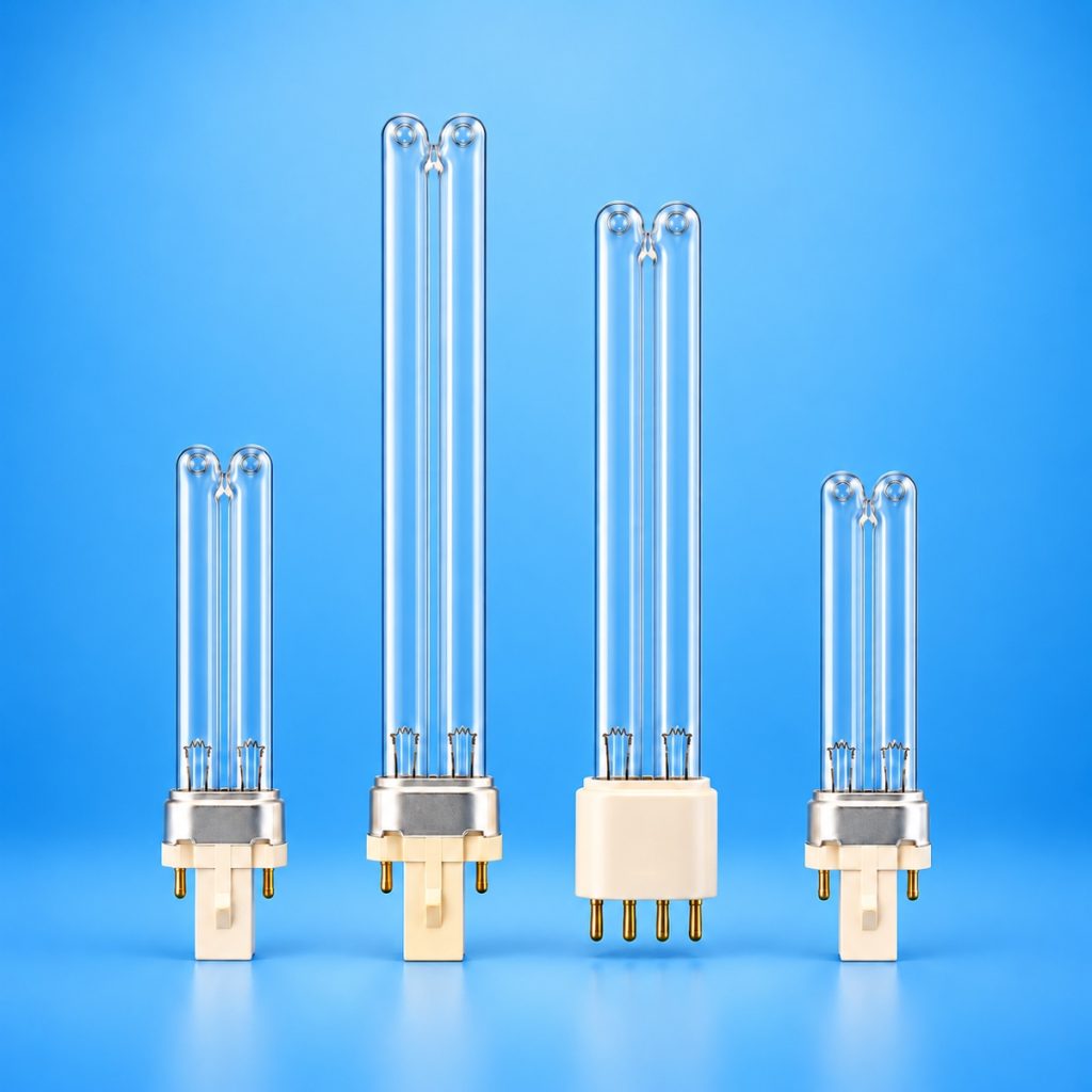 Compact H-type UV germicidal lamp models in multiple lengths