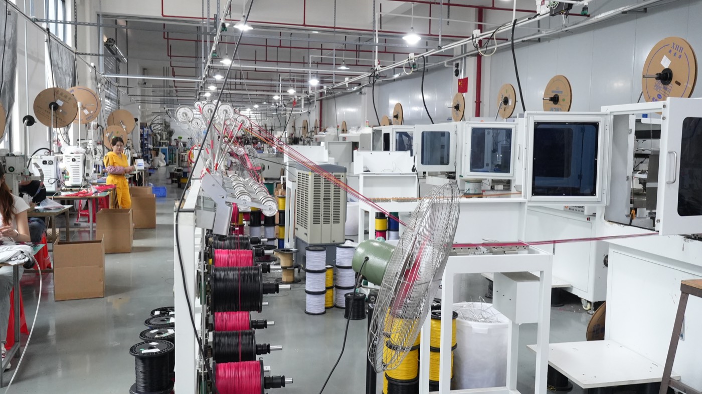 Cable and component production equipment inside the BIOSUN factory