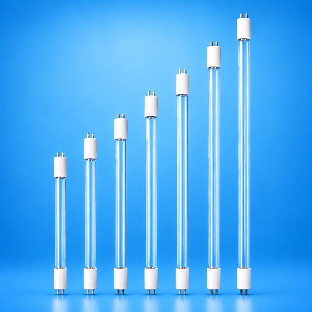 Hot cathode linear UV germicidal lamp models in multiple lengths