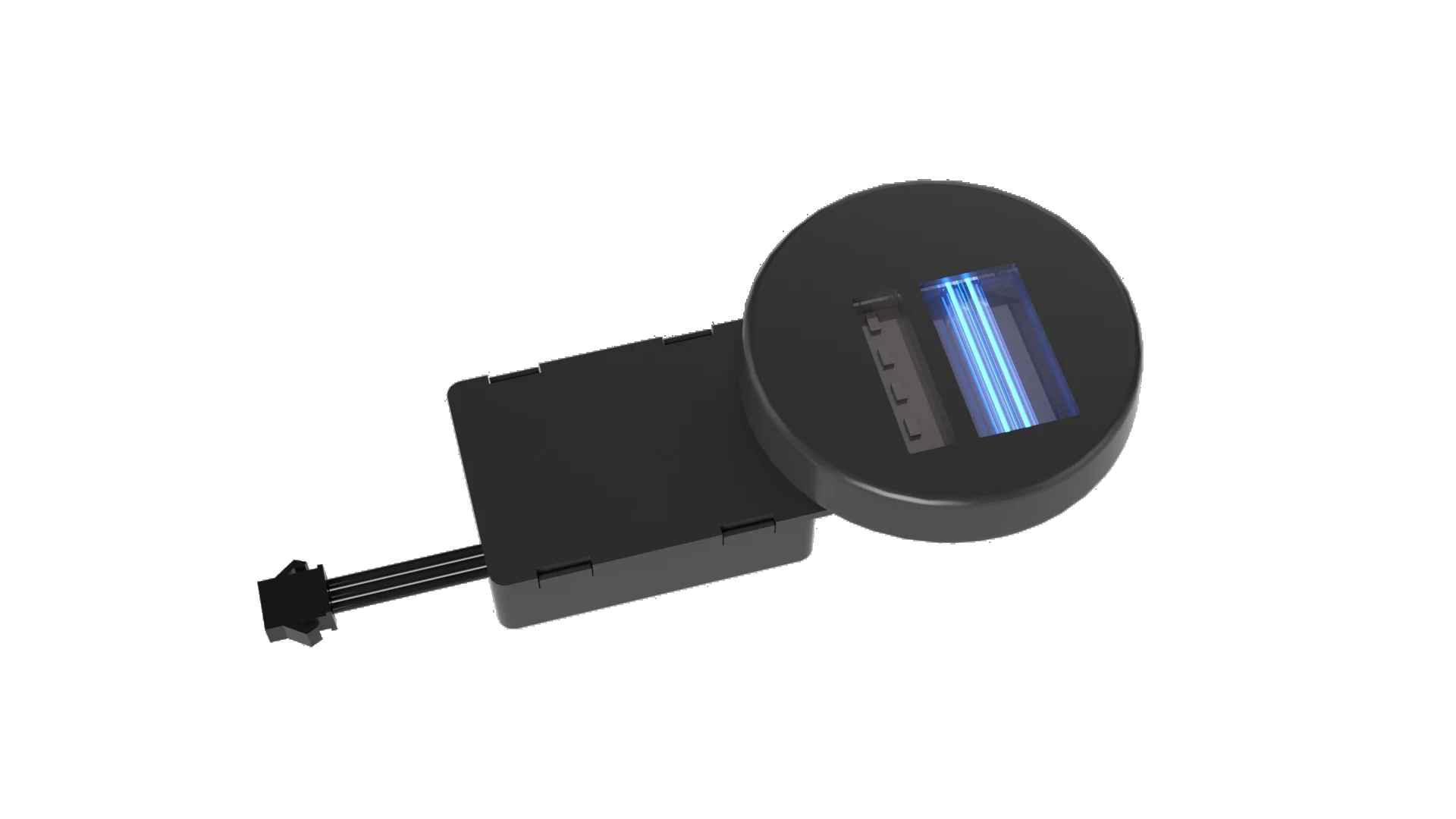 Round-window UV disinfection module