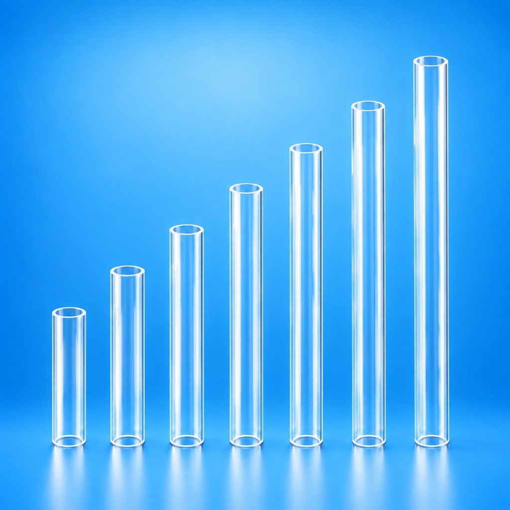 Quartz sleeves in multiple diameters and lengths